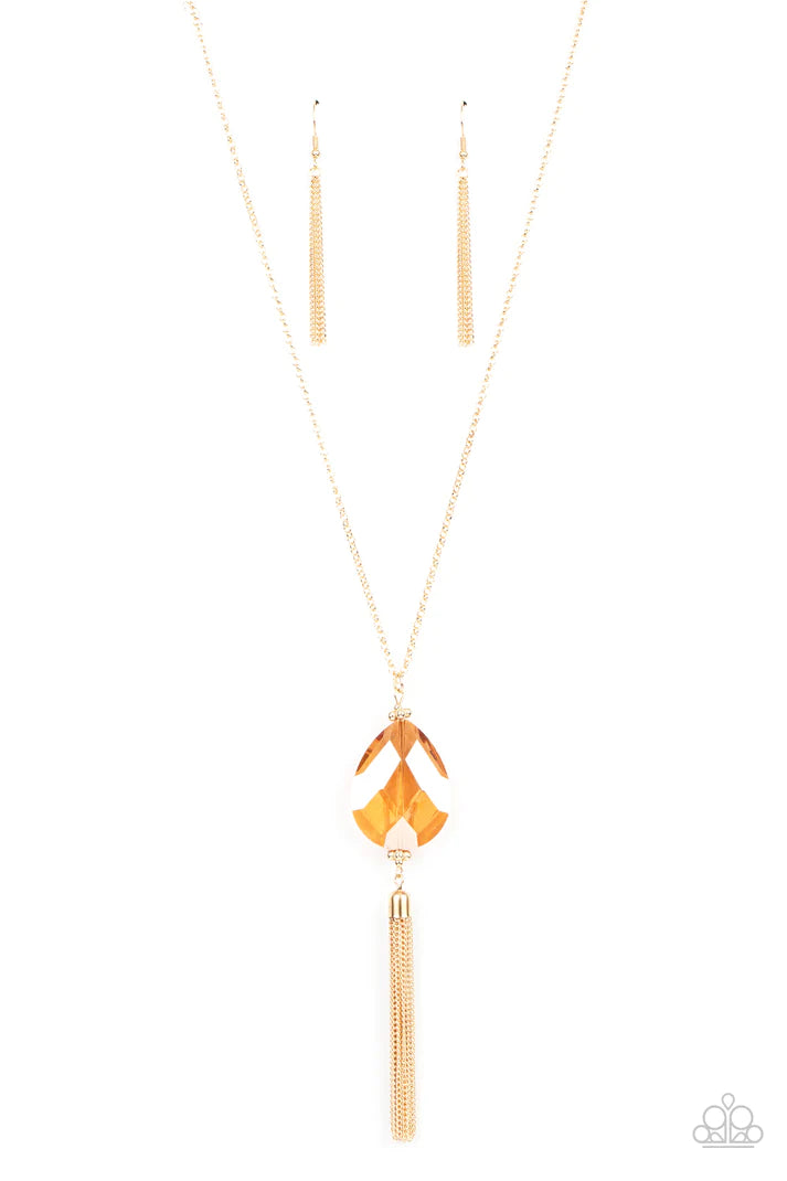 Interstellar Solsitice - Gold Necklace