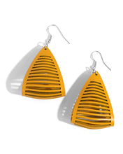 Load image into Gallery viewer, In and OUTBACK - Yellow (Leather) Earring
