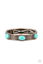 Load image into Gallery viewer, Desert Skyline - Copper (Turquoise) Bracelet
