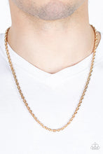 Load image into Gallery viewer, Industrial Interval - Gold Men’s Necklace
