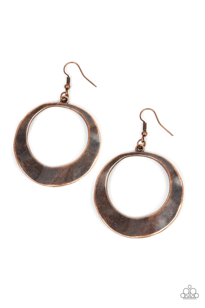 Urban Eclipse - Copper Earring