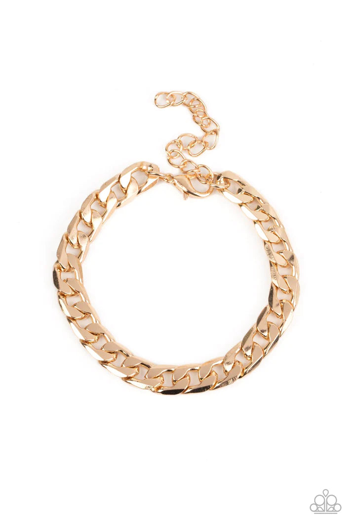 Rockstar Road - Gold Urban Bracelet