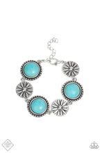 Load image into Gallery viewer, Fredonia Flower Patch - Blue (Turquoise) Bracelet (SSF-0222)
