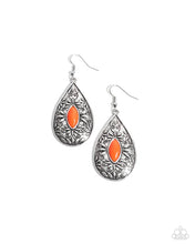 Load image into Gallery viewer, Two PERENNIALS in a Pod - Orange Earrings
