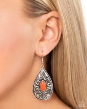 Load image into Gallery viewer, Two PERENNIALS in a Pod - Orange Earrings
