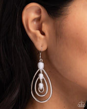 Load image into Gallery viewer, Sweat and TIERS - White Earrings
