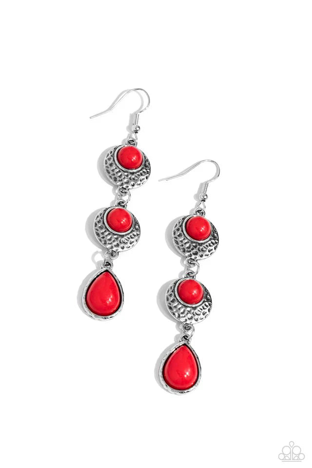 Tahoe Trailblazer - Red Earring