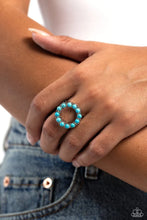 Load image into Gallery viewer, Stone Circles - Blue (Turquoise) Ring
