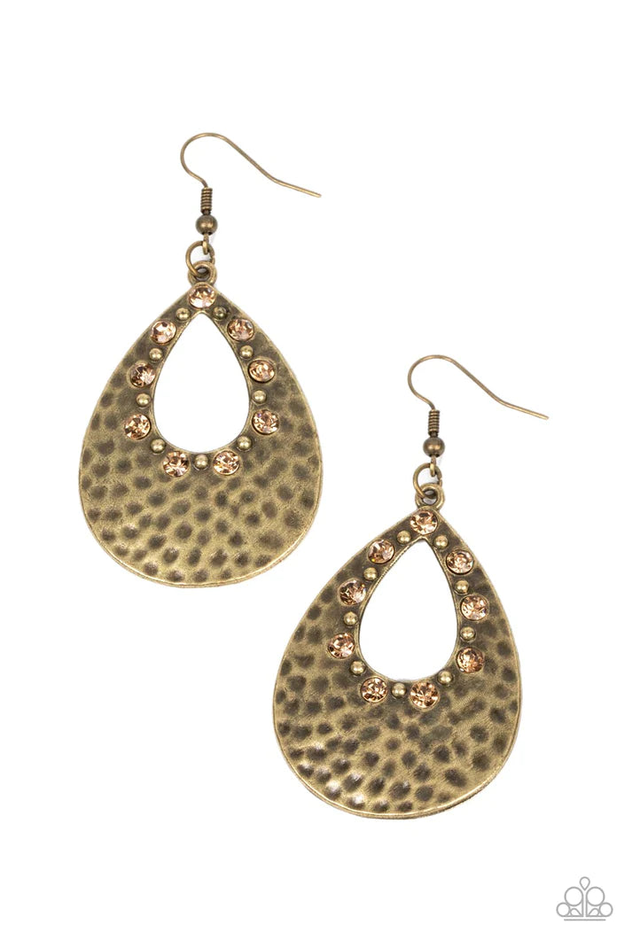 Terraform Twinkle - Brown (Topaz) Earring