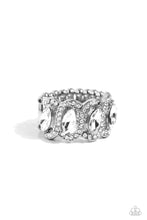 Load image into Gallery viewer, Staggering Sparkle - White (Rhinestone) Ring
