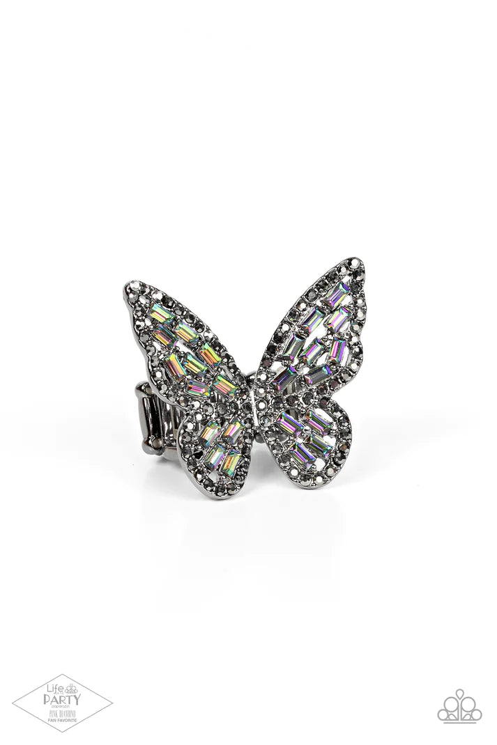 Flauntable Flutter - Multi  (Gunmetal) Ring