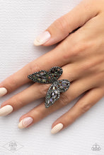 Load image into Gallery viewer, Flauntable Flutter - Multi  (Gunmetal) Ring
