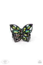 Load image into Gallery viewer, Fluttering Fashionista - Multi (Gunmetal) Ring
