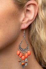 Load image into Gallery viewer, Adobe Air - Orange Earring
