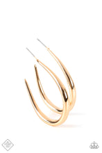 Load image into Gallery viewer, CURVE Your Appetite - Gold Earring (FFA-0622)
