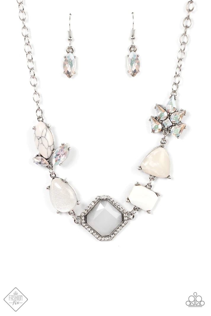 Eco Enchantment - White Necklace (SS-0622)