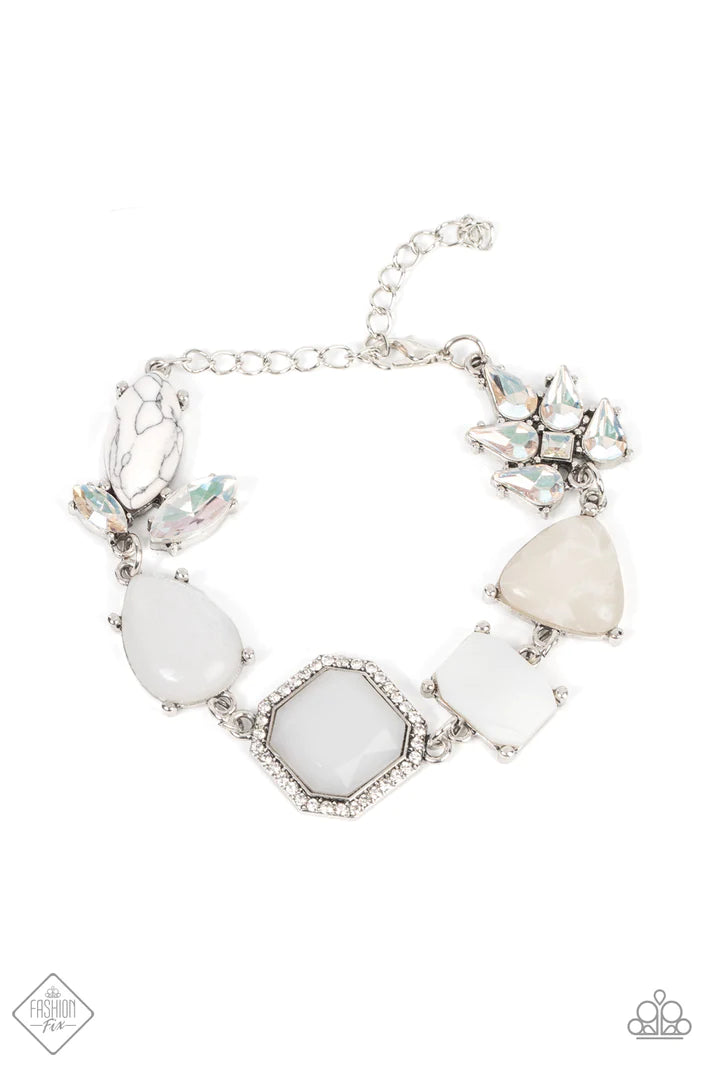 Grounding Glamour - White Bracelet (SS-0622)