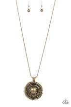 Load image into Gallery viewer, Solar Swirl - Brass Necklace
