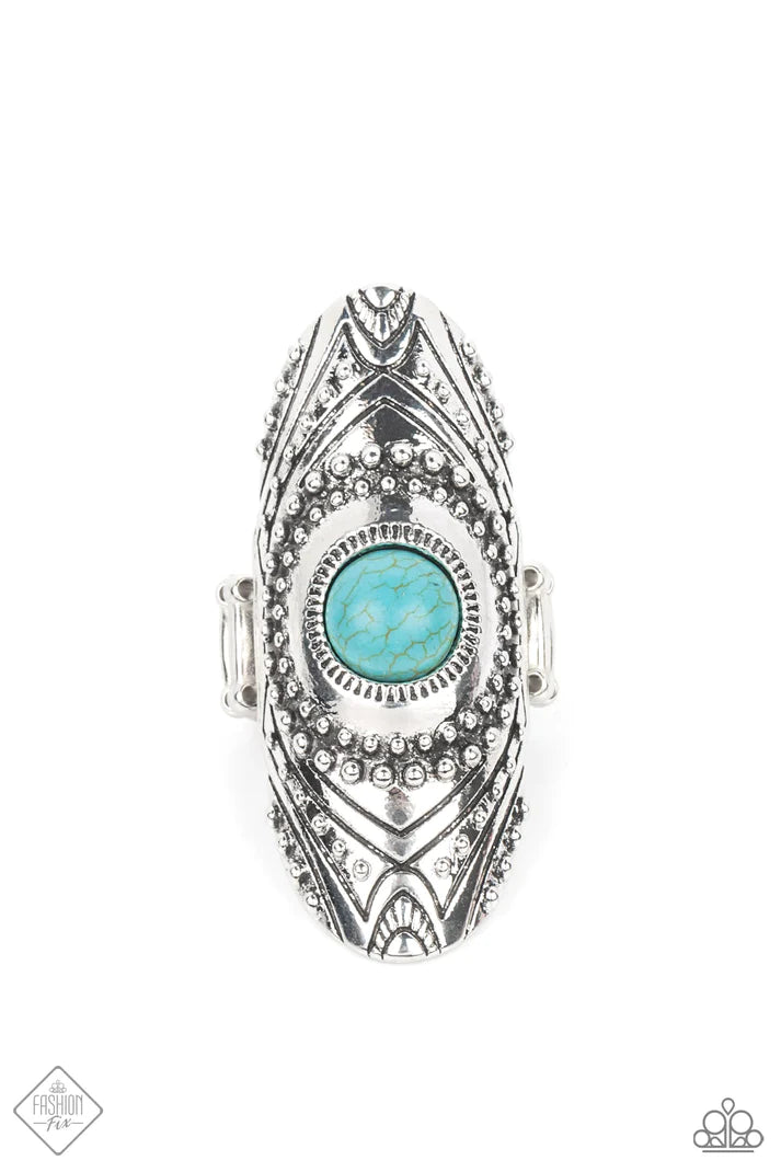 Rural Residence - Blue (Turquoise) Ring (SSF-0322)