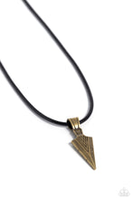 Load image into Gallery viewer, ARROWHEAD Rush - Brass (Arrow) Necklace
