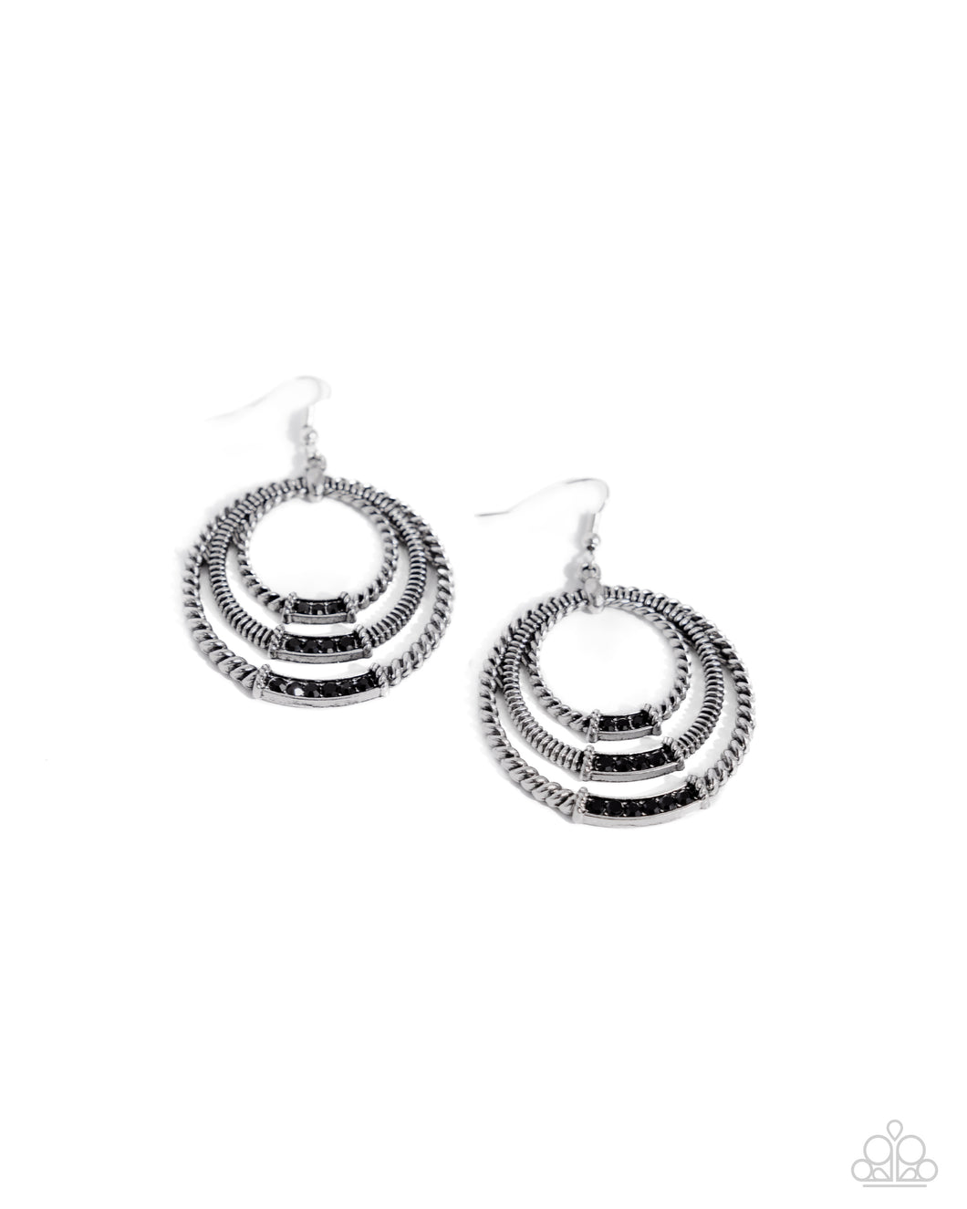 Contemporary Culture - Black (Rhinestone) Earring