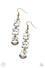 Load image into Gallery viewer, Determined to Dazzle - Brass Earring (MM-0522)
