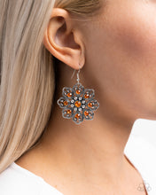 Load image into Gallery viewer, Garden of Love - Orange (Rhinestone) Earring
