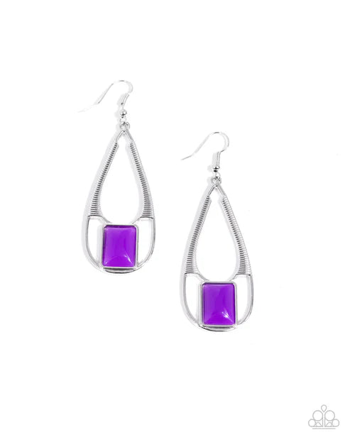 Adventure Story - Purple Earring