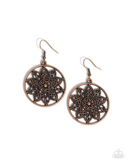 Garden Allure - Copper Earring