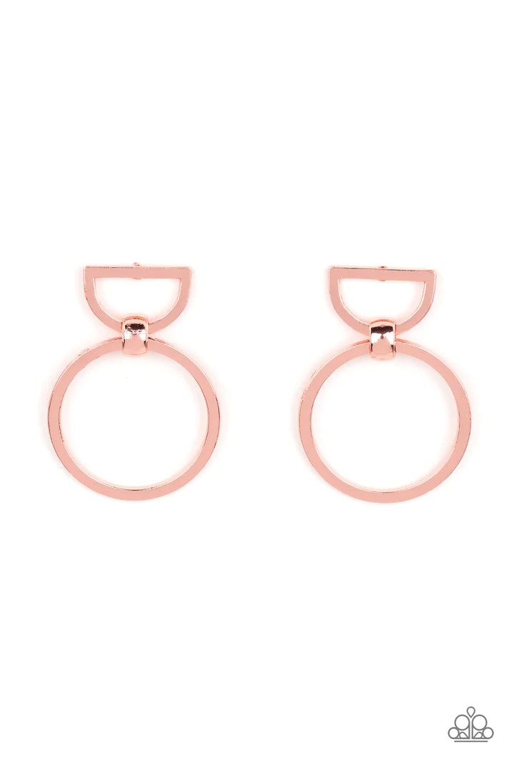 CONTOUR Guide - Copper Post Earring