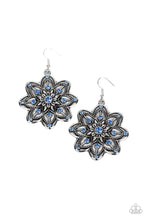 Load image into Gallery viewer, Prismatic Perennial - Blue (Rhinestone) Petal Earring
