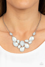 Load image into Gallery viewer, Keeps GLOWING and GLOWING - White (Opalescent Teardrop) Necklace
