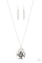 Load image into Gallery viewer, Surrealist Sparkle - Silver (Smoky) Necklace
