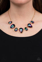 Load image into Gallery viewer, Otherworldly Opulence - Gold (Oil Spill) Necklace
