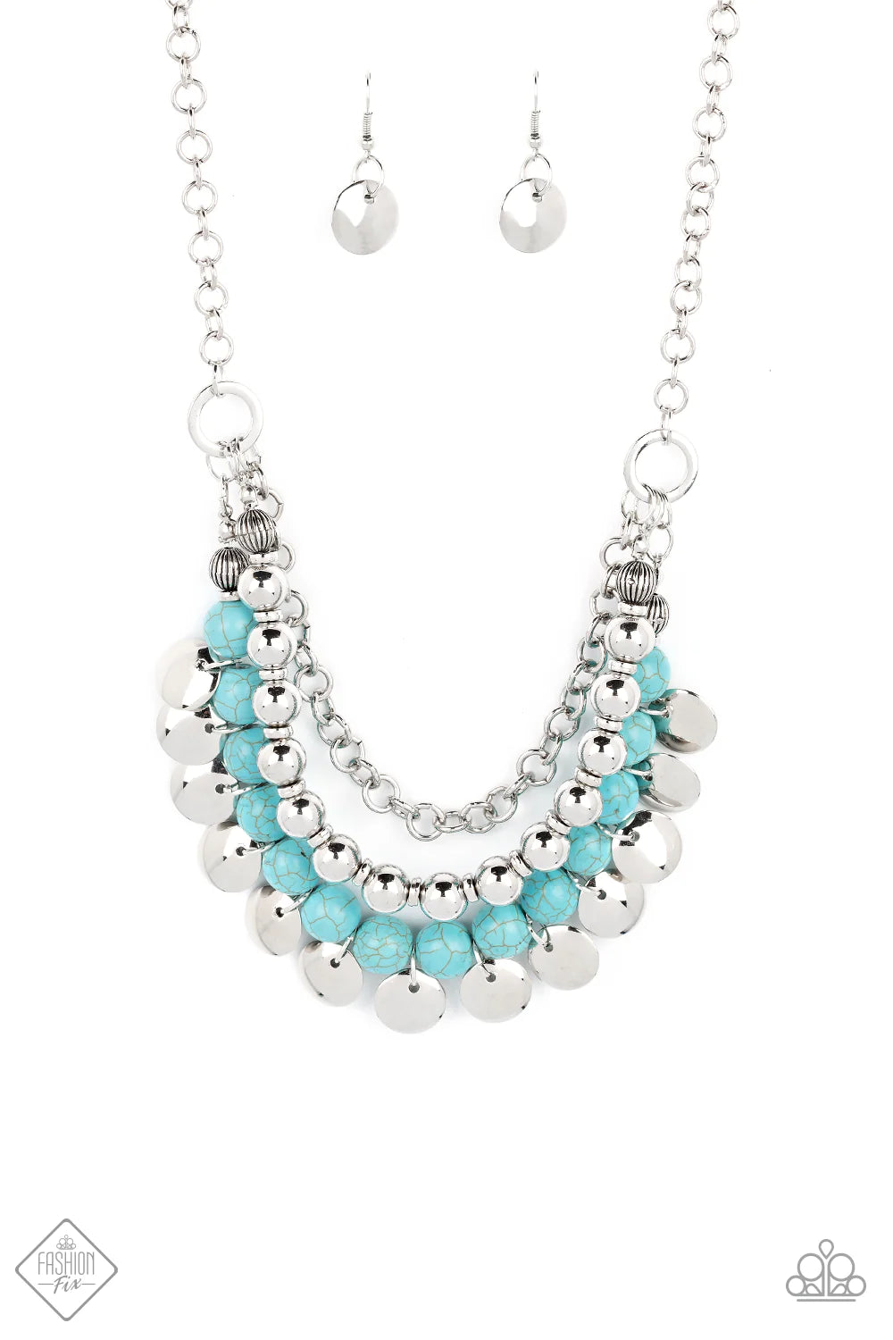 Leave Her Wild - Blue (Turquoise) Necklace (SSF-0922)