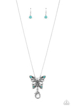 Load image into Gallery viewer, Badlands Butterfly - Blue (Butterfly) Lanyard Necklace
