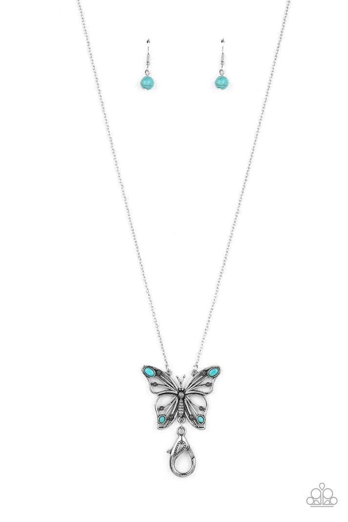 Badlands Butterfly - Blue (Butterfly) Lanyard Necklace