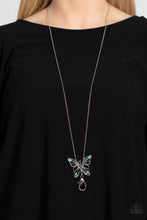 Load image into Gallery viewer, Badlands Butterfly - Blue (Butterfly) Lanyard Necklace
