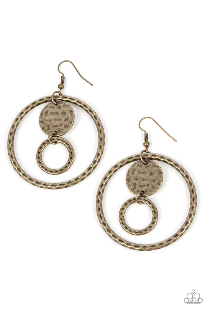 Mojave Metal Art - Brass Earring