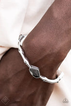 Load image into Gallery viewer, Chiseled Craze - Silver (Hematite) Bracelet (MM-1022)
