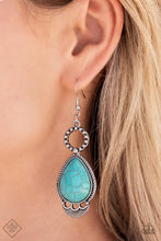 Load image into Gallery viewer, River Cruzin’ - Blue (Turquoise) Earring (SSF-1022)
