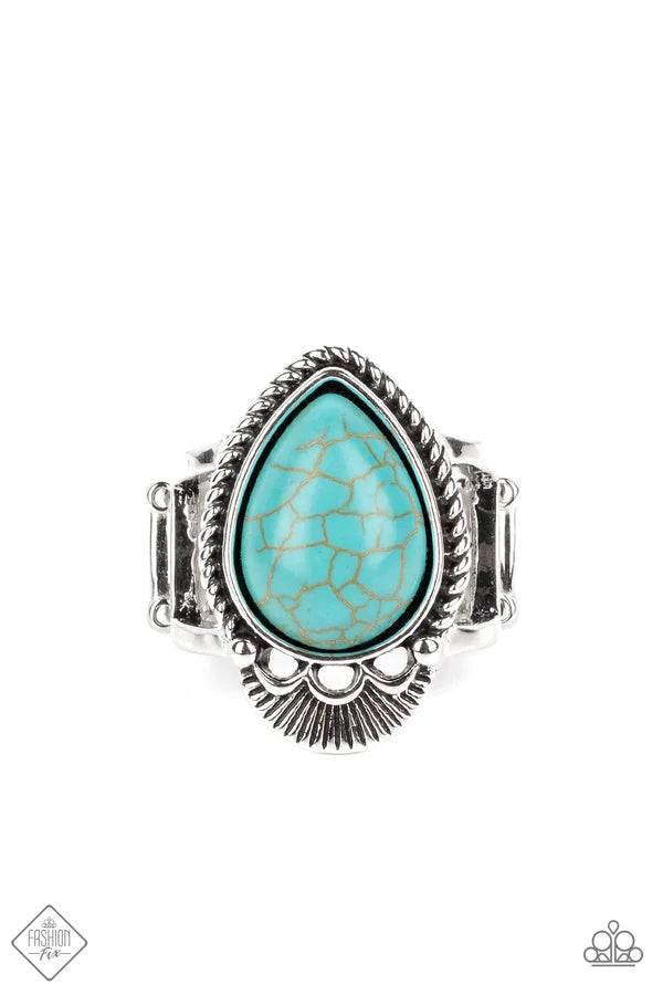 Rural Rapids - Blue (Turquoise) Ring (SSF-1022)