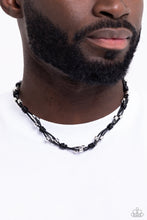 Load image into Gallery viewer, Braided Brawl - Black Necklace
