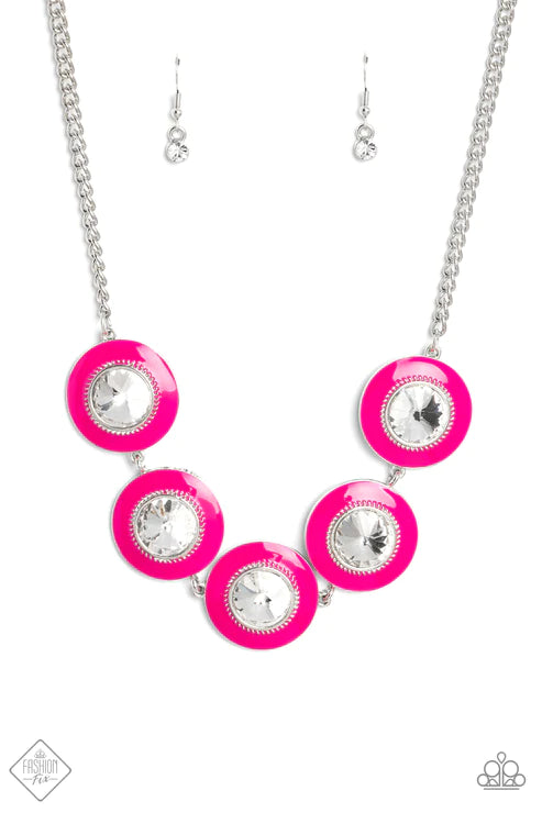 Feminine Flair - Pink Necklace (GM-0123)