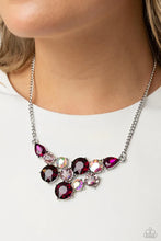 Load image into Gallery viewer, Complete Look - Pink Set: Round Royalty - Pink Necklace and Twinkling Trio - Pink Bracelet (BB-PK-LJ)
