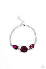 Load image into Gallery viewer, Complete Look - Pink Set: Round Royalty - Pink Necklace and Twinkling Trio - Pink Bracelet (BB-PK-LJ)
