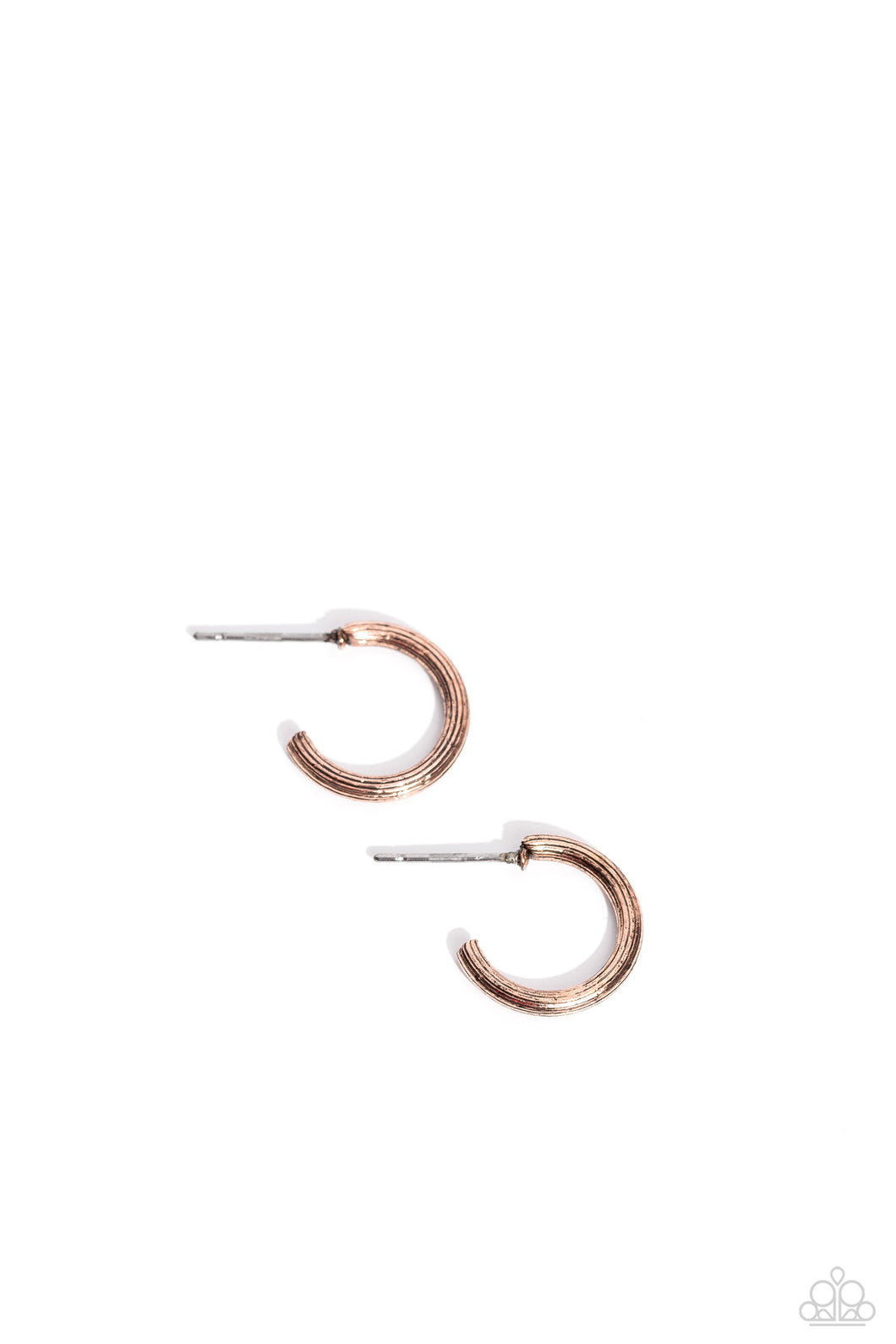 Linear Lady - Copper (Hoop) Earring