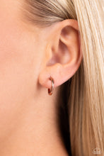 Load image into Gallery viewer, Linear Lady - Copper (Hoop) Earring
