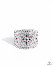 Load image into Gallery viewer, Gilded Glitz - Red Ring
