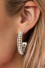 Load image into Gallery viewer, Pearl Happy - White (Pearl) Hoop Earring (FFA-0623)
